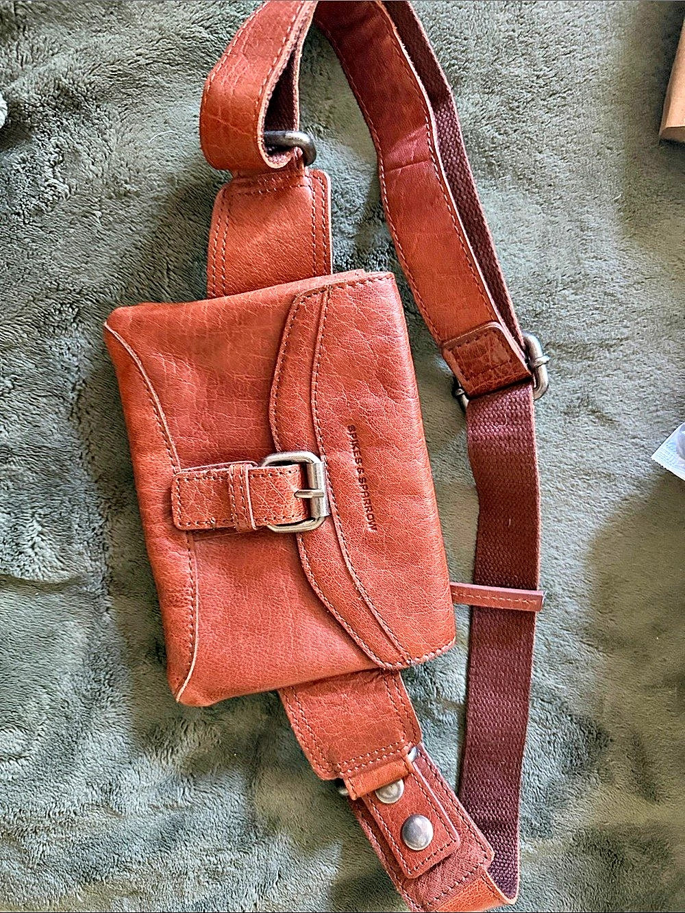 Spikes & Sparrow Missouri Waist Bag Brown Crossbody